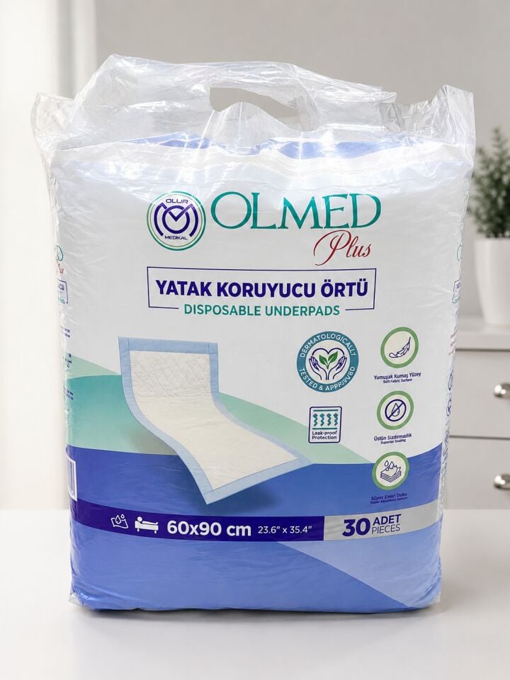 OLMED Yatak Koruyucu Örtü 60x90 cm 30’lu Paket