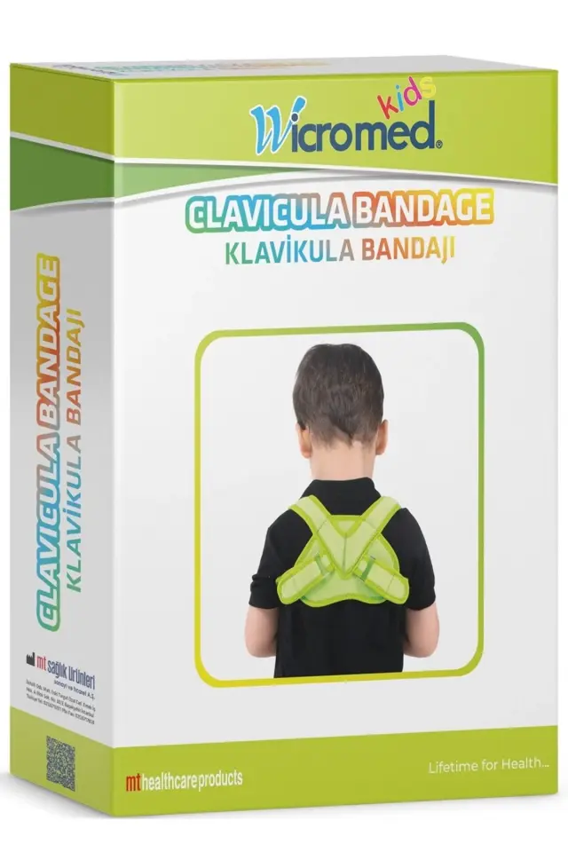 Wicromed Clavicula Bandajı Kids Neopren Yeşil