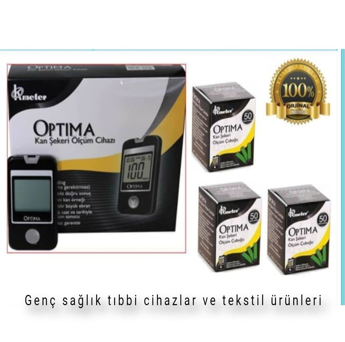 Optima Kan Sekeri Ölçüm Cihazı,STRİPİ (150-ADET )