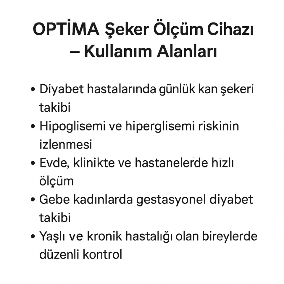 Optima Kan Şeker Ölçüm Cihazı
