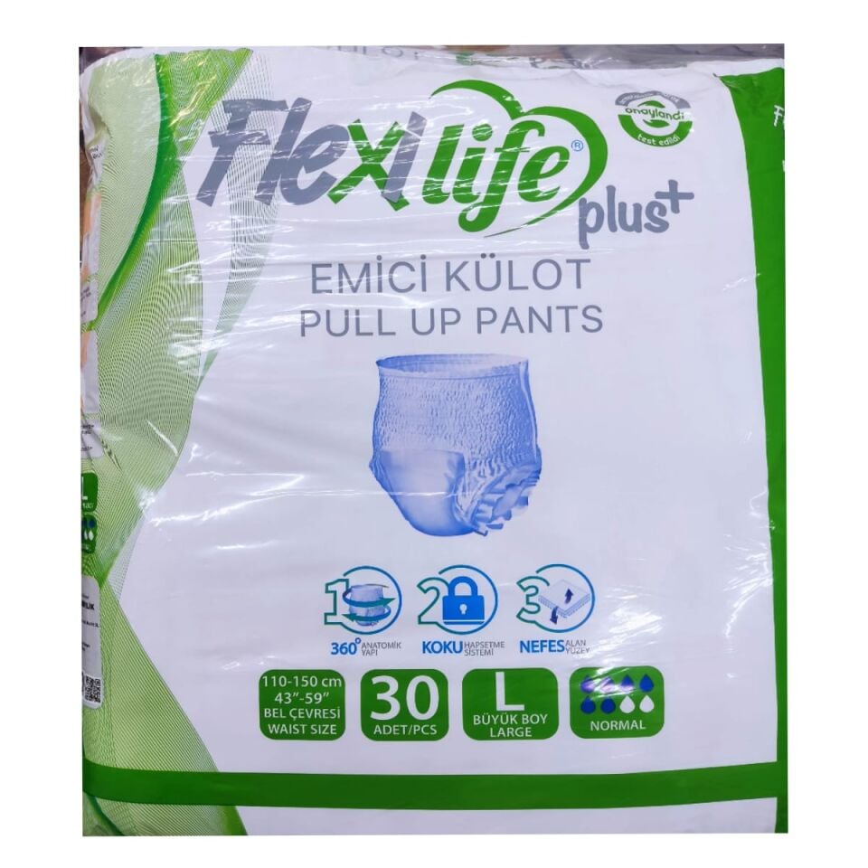 Flexi Life Ped Emici Külot Hasta Bezi L Beden 30'lu