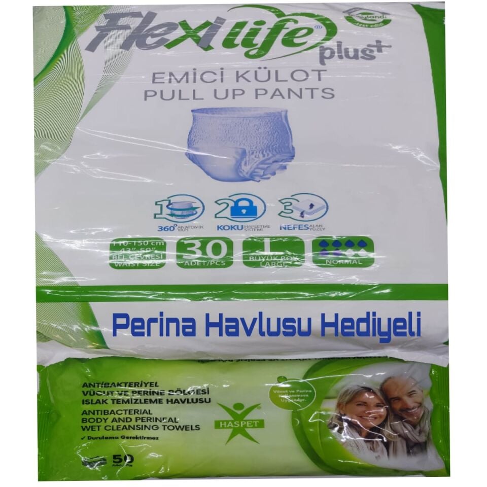 Flexi Life Ped Emici Külot Hasta Bezi L Beden 30'lu
