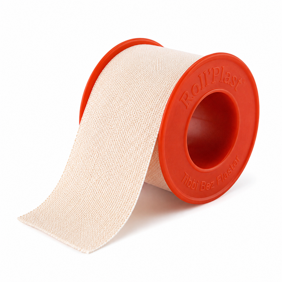 Roll Plast Tıbbi Bez Flaster 10 cm x 5 m Yapışkanlı Sabitleme Bandı
