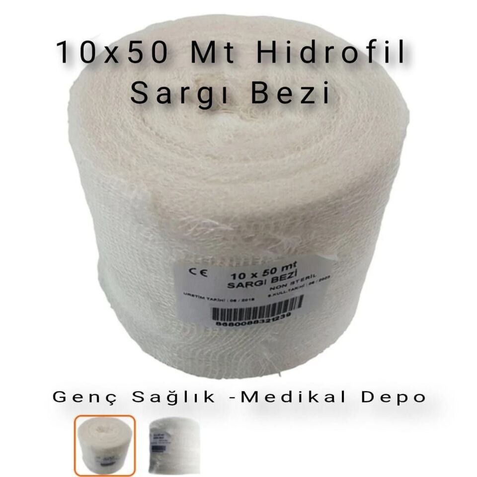 Hidrofil Sargı Bezi 10cm x 50 m