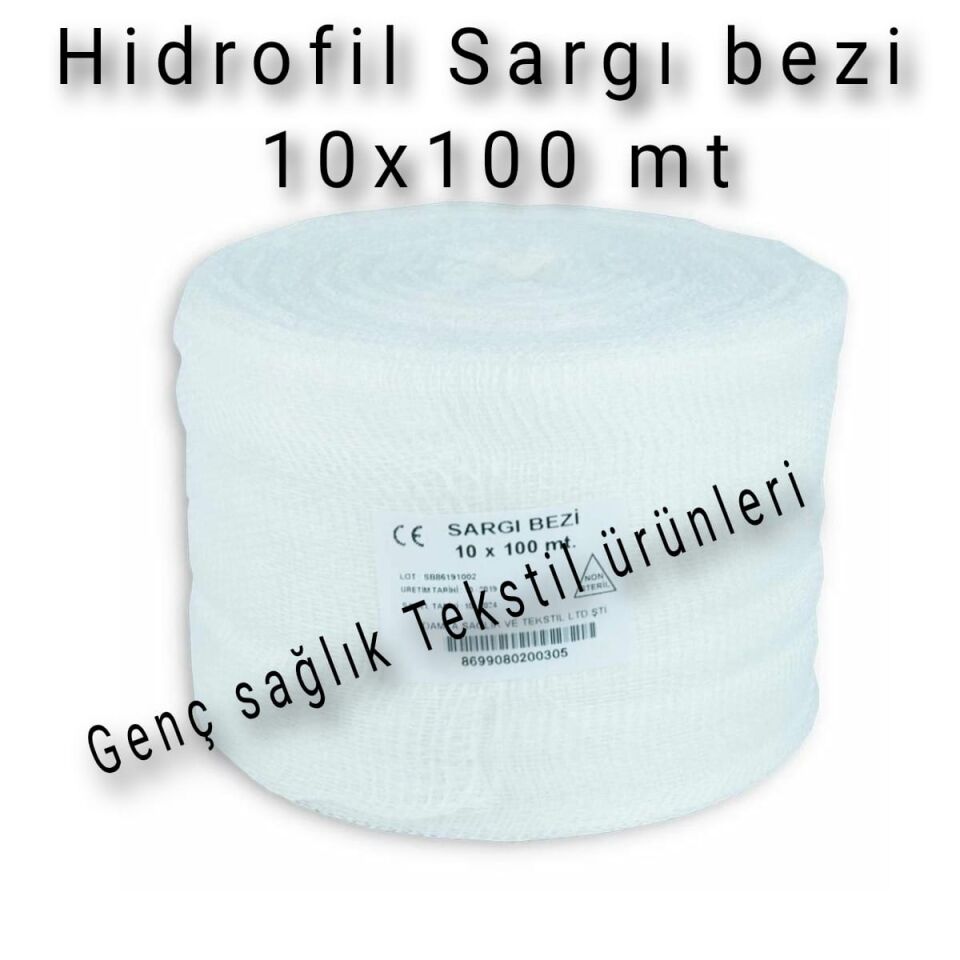 Hidrofil Sargı Bezi 10cm x 100 m