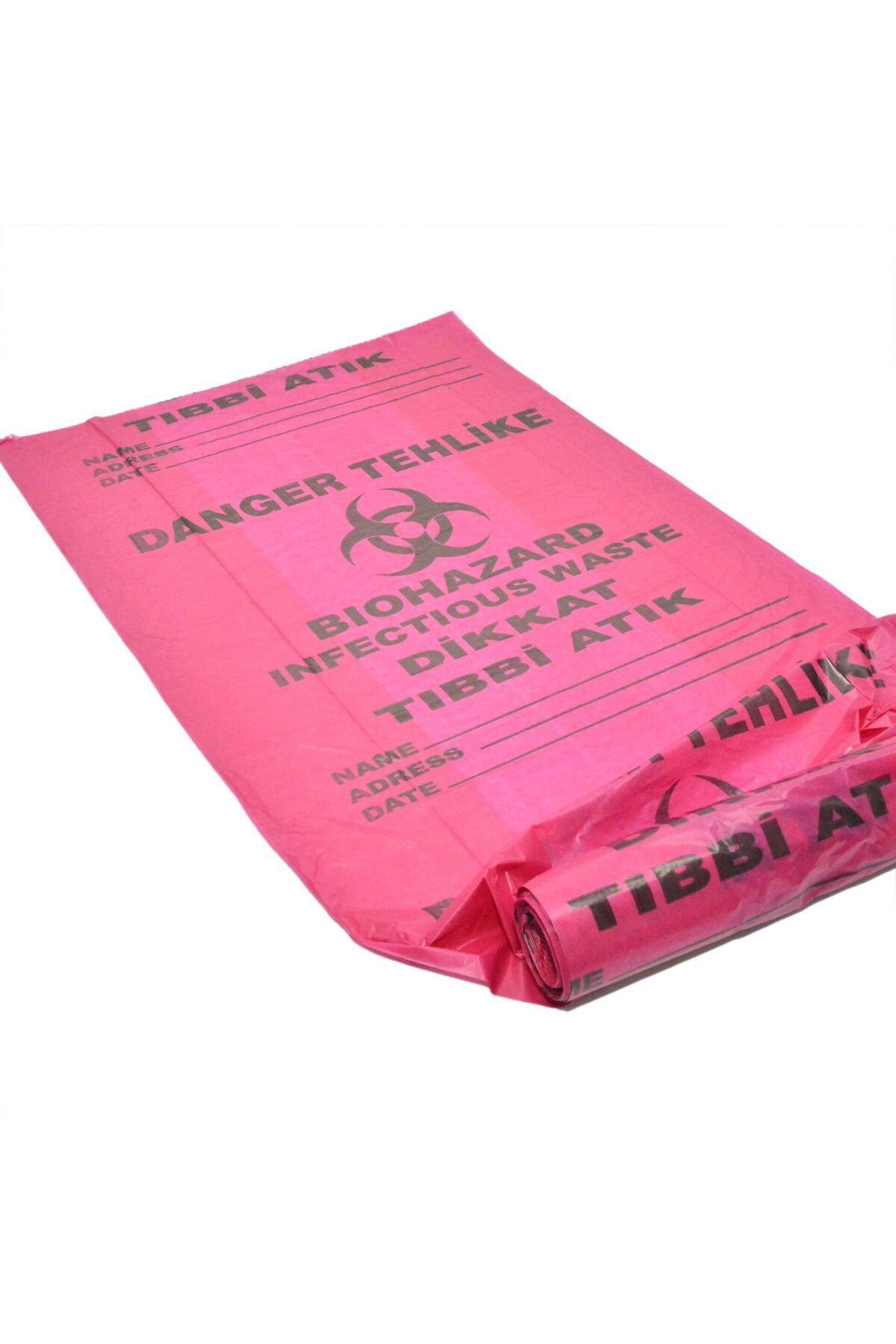 Tıbbı Atık Çöp Poşeti (80x110 Cm) Jumbo Boy 10-Rulo