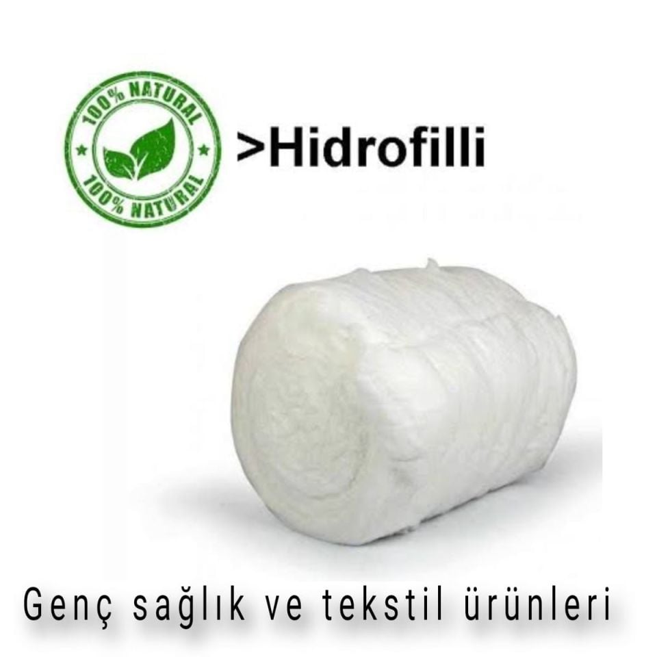 Pamuk 1Kg Rulo Hidrofil %100 Saf Pamuk