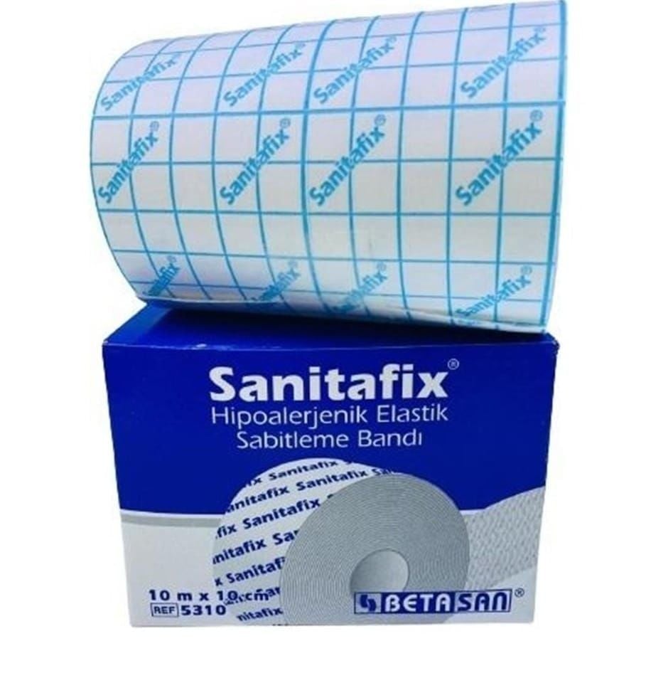 Sanitafix Fix Flaster 10x10 cm | Hipoalerjenik Sabitleme Bandı