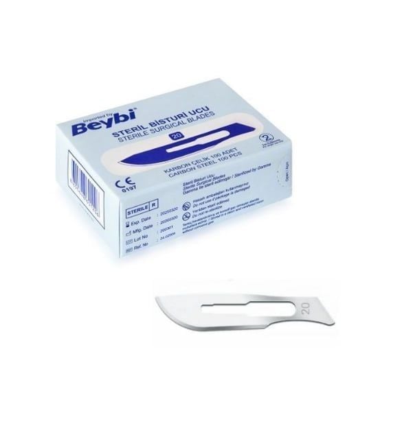 Bistüri ucu 20 numara  - 100 ADET