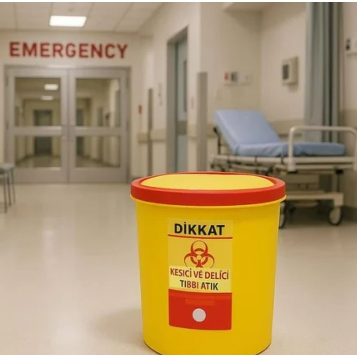 TIBBİ ATIK KOVASI 1.3 Lt
