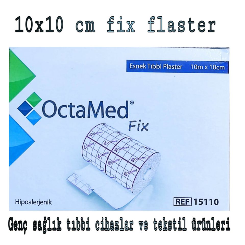 Octamed Esnek Tıbbi Fix Flaster 10m*10cm HİPOALERJENİK