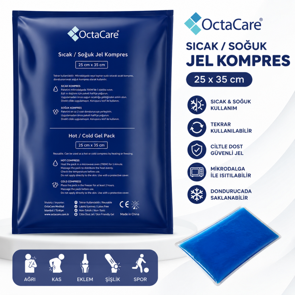 Octacare Sıcak Soğuk Jel Kompres 25 cm x 35 cm