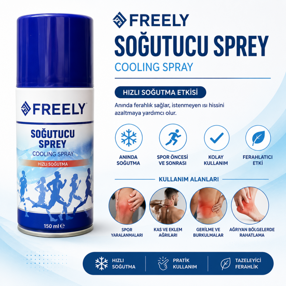 Freely Soğutucu Sprey 150 ml 6 adet