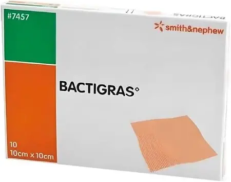 Bactigras 10cm x 10cm Antiseptik Parafinli Pansuman Örtüsü (10'lu Paket)