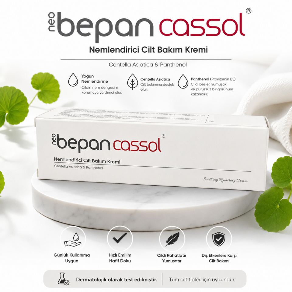 Neo Bepan Cassol Nemlendirici Cilt Bakım Kremi | Centella Asiatica & Panthenol