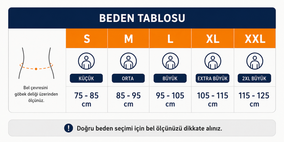 Lyon Lumbosakral Çelik Balenli Bel Korsesi