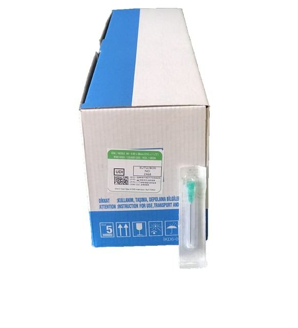 Ayset Enjektör Iğne Ucu Yeşil 21g (500' Lü)