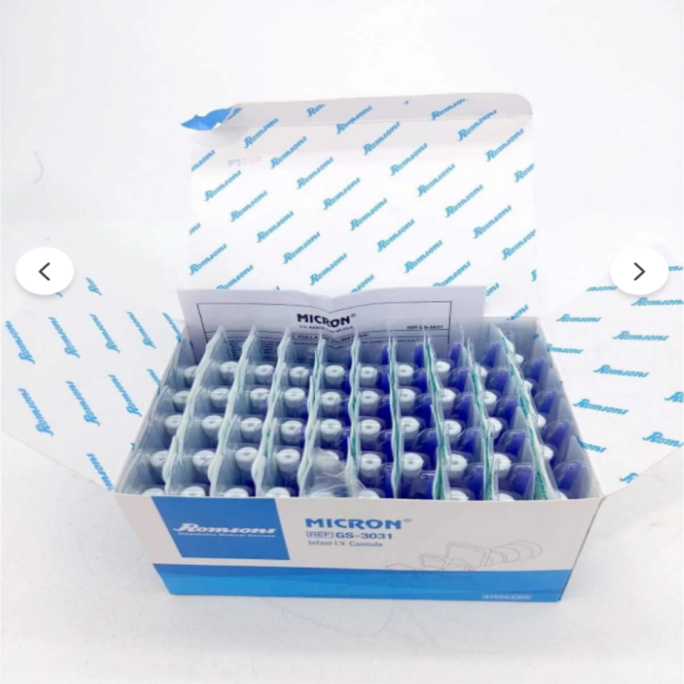 Romsons Micron Mor Portlu Branül - İntraket - I.V Kanül 26G 100'lü Kutu