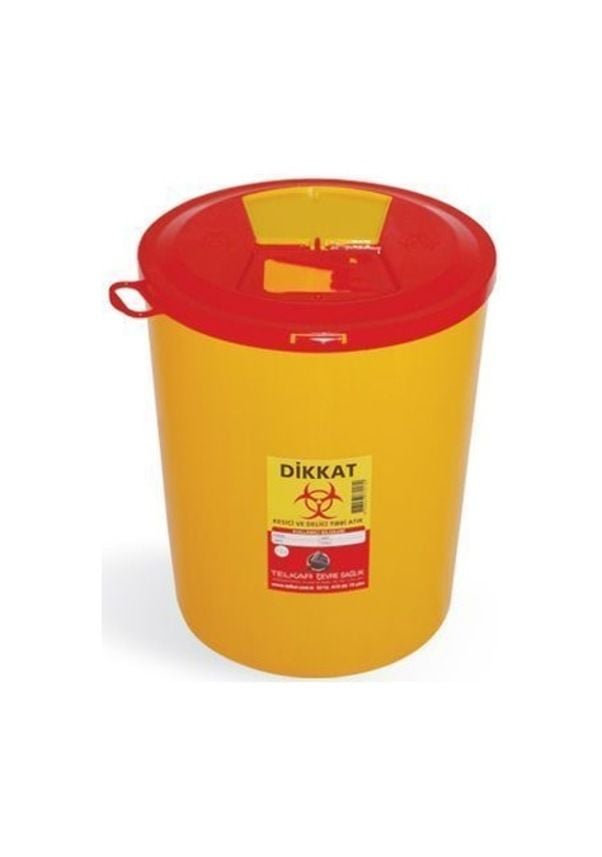 SHARP BOX,Tıbbi Atık Çöp Kovası Kesici ve Delici 5 Lt