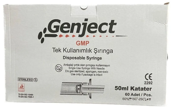 Genject Beslenme Enjektörü 50cc Cam Uçlu 1 Kutu (60 Adet)