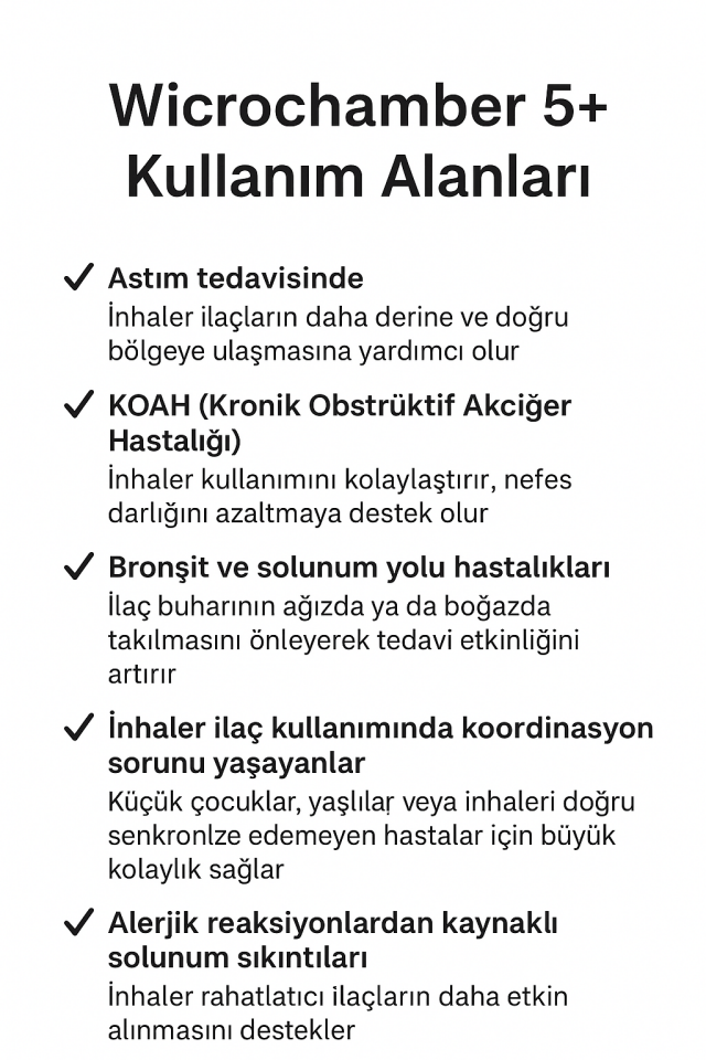 WİCROCHAMBER MASKELİ İNHALATÖR 5+