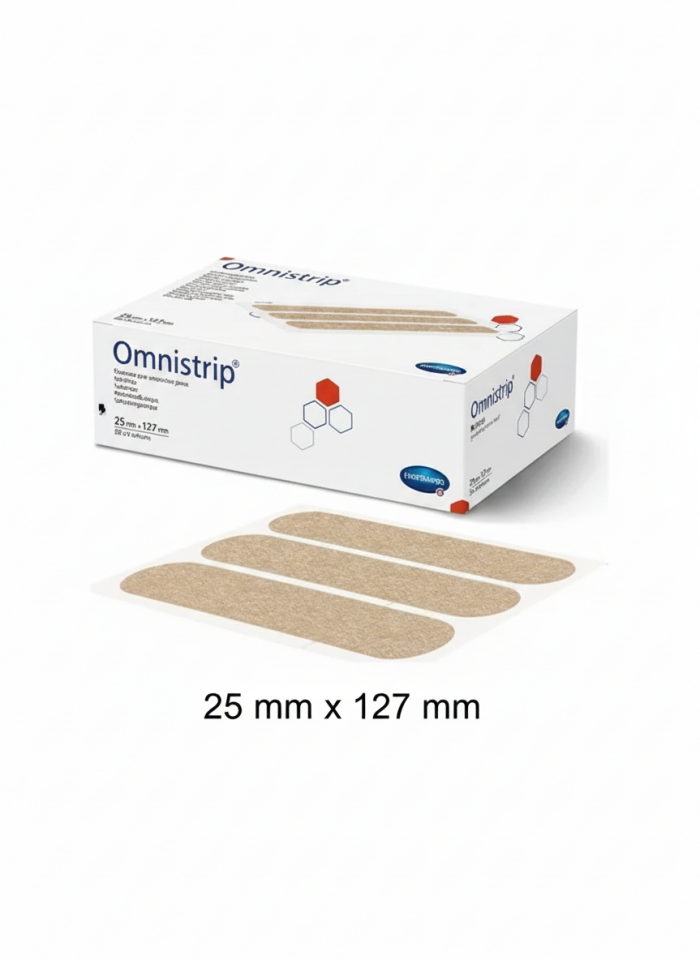 Omnistrip 25 mm × 127 mm Steril Yara Kapatma Şeridi – Hartmann