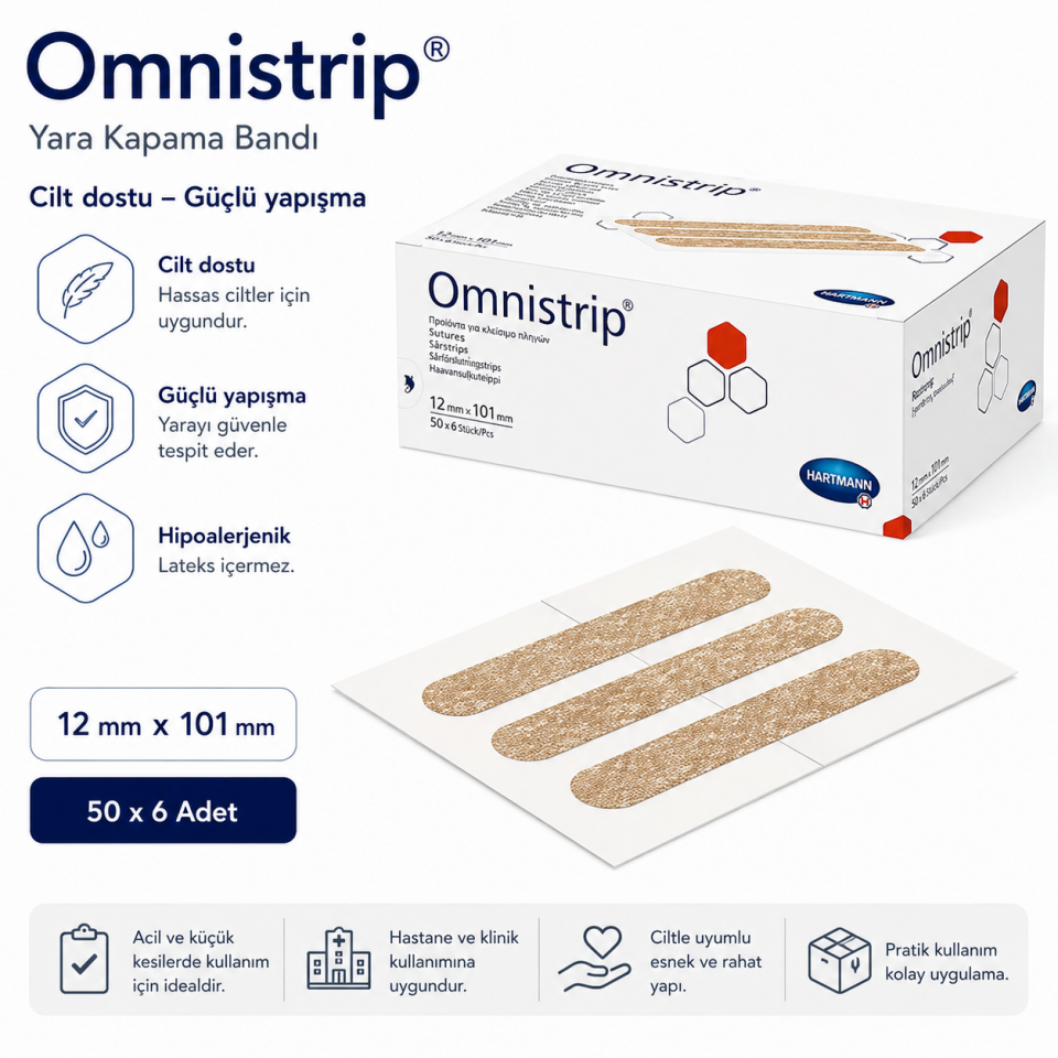 OMNİSTRİP YARA KAPAMA 12 MM X 101MM