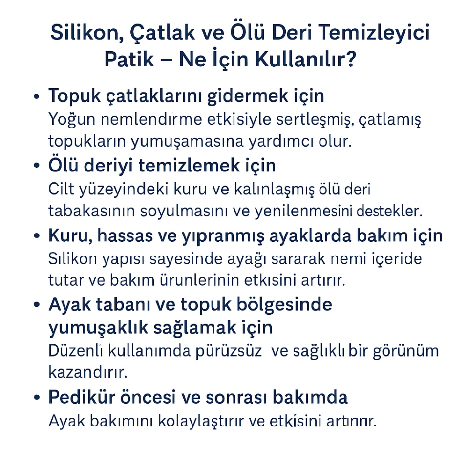 SİLİKON,ÇATLAK VE ÖLÜ DERİ TEMİZLEYİCİ PATİK