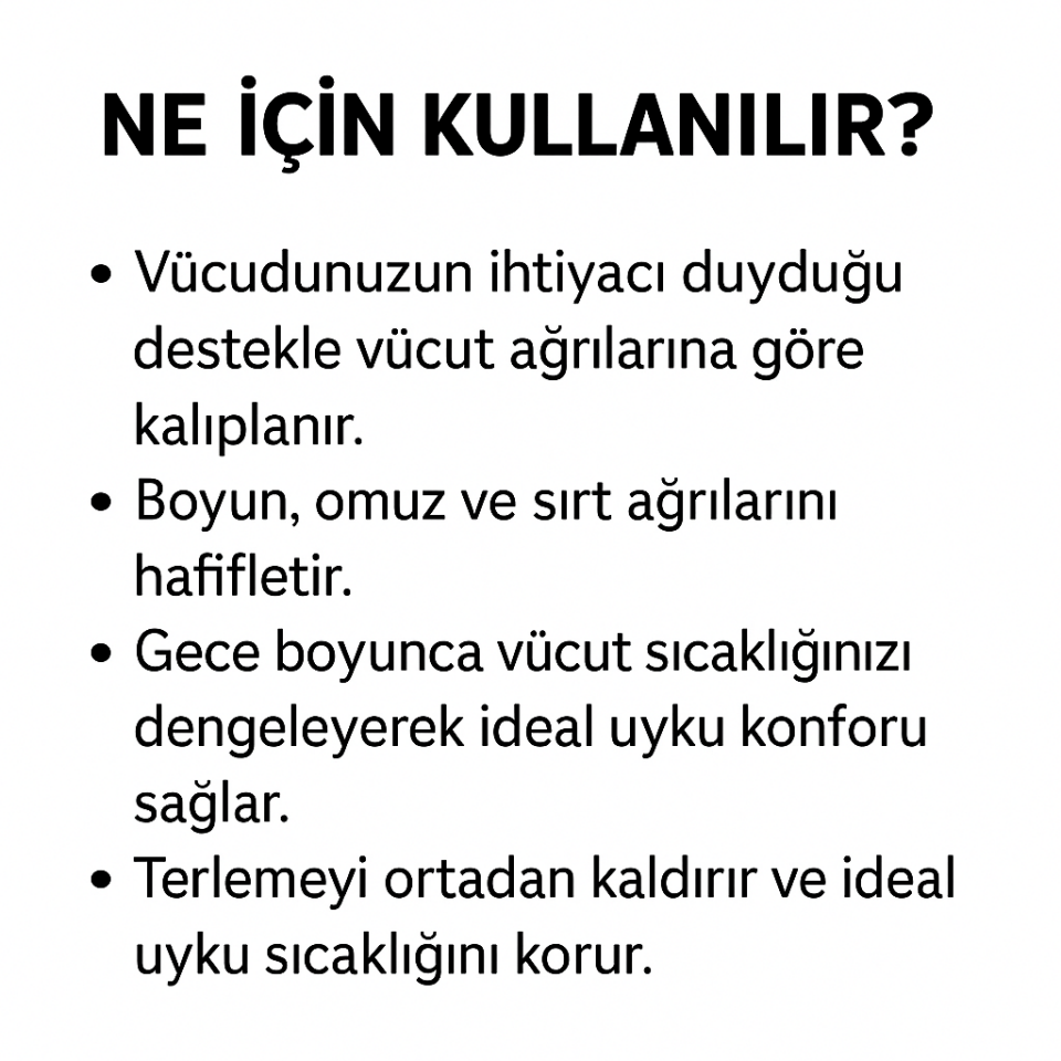 ORTAPEDİK VİSCO  YASTIK (WOPİLOO)