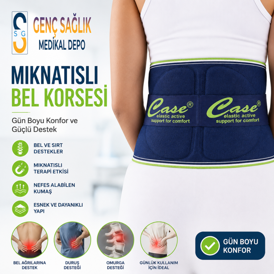 MIKNATISLI BEL KORSESİ (X-XXL)