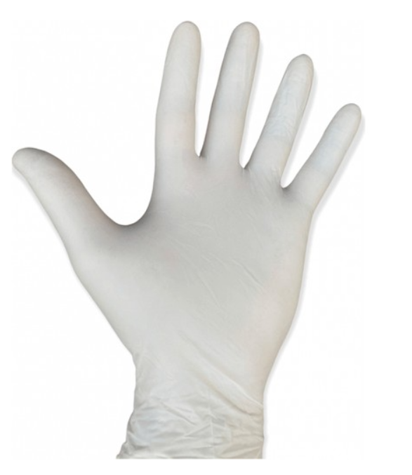 Lateks Pudralı Large (L) Beyaz Eldiven 5 Paket