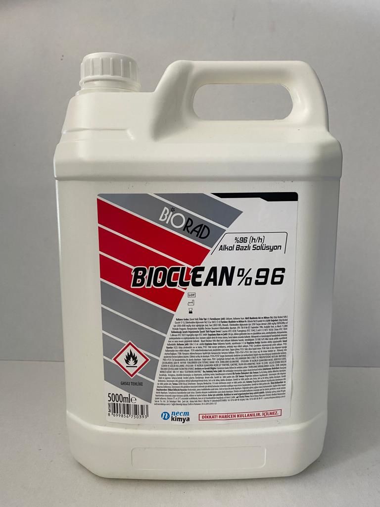 BİORAD 5 LT BİOCLEAN %96 ALKOL SOLÜSYONU