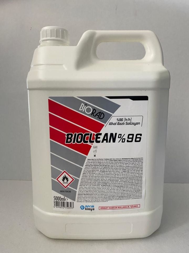 BİORAD 5 LT BİOCLEAN %96 ALKOL SOLÜSYONU
