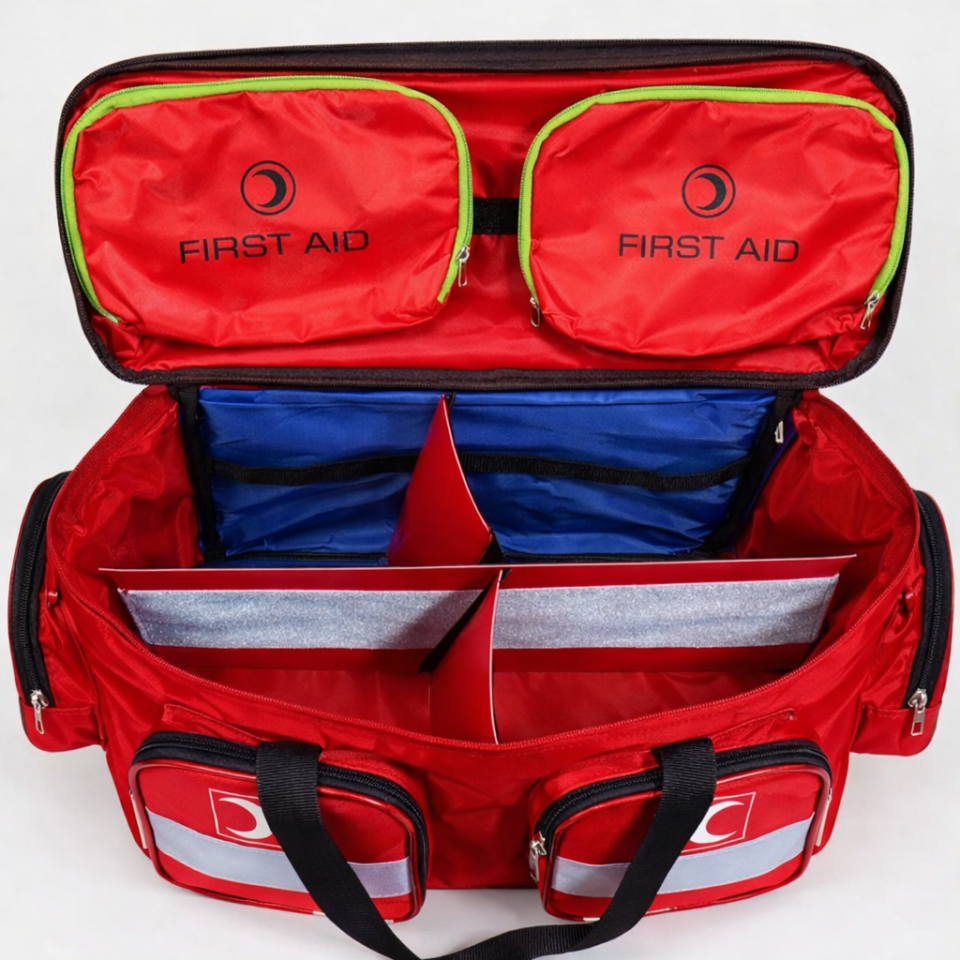 PROFOSYONEL İLK YARDIM ÇANTASI KIRMIZI