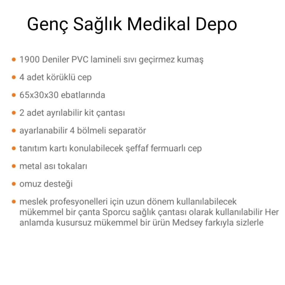 PROFOSYONEL İLK YARDIM ÇANTASI KIRMIZI