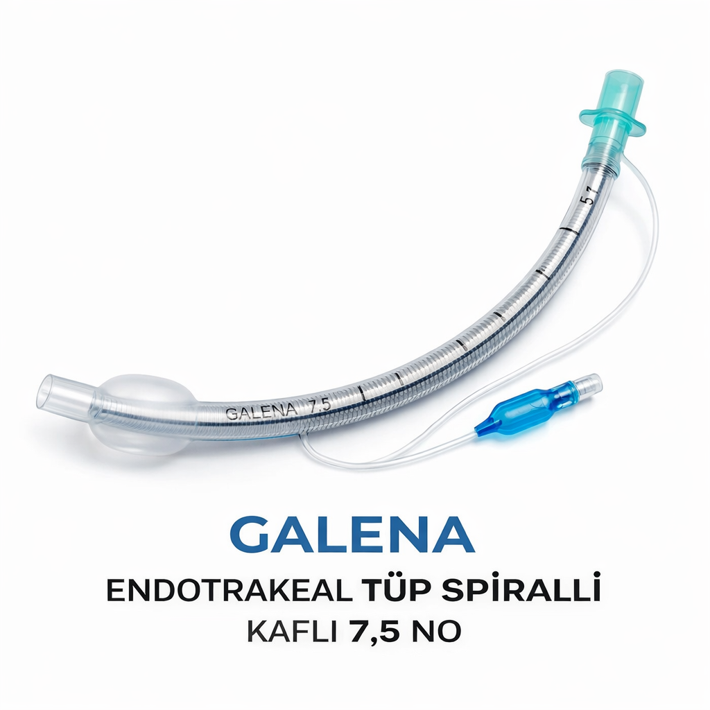 GALENA ENDOTREAKEL TÜP SPİRALLİ KAFLI NO:7,5