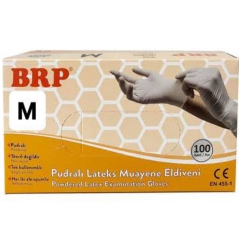Latesk Muayene Eldiveni Pudralı (M Beden) BRP