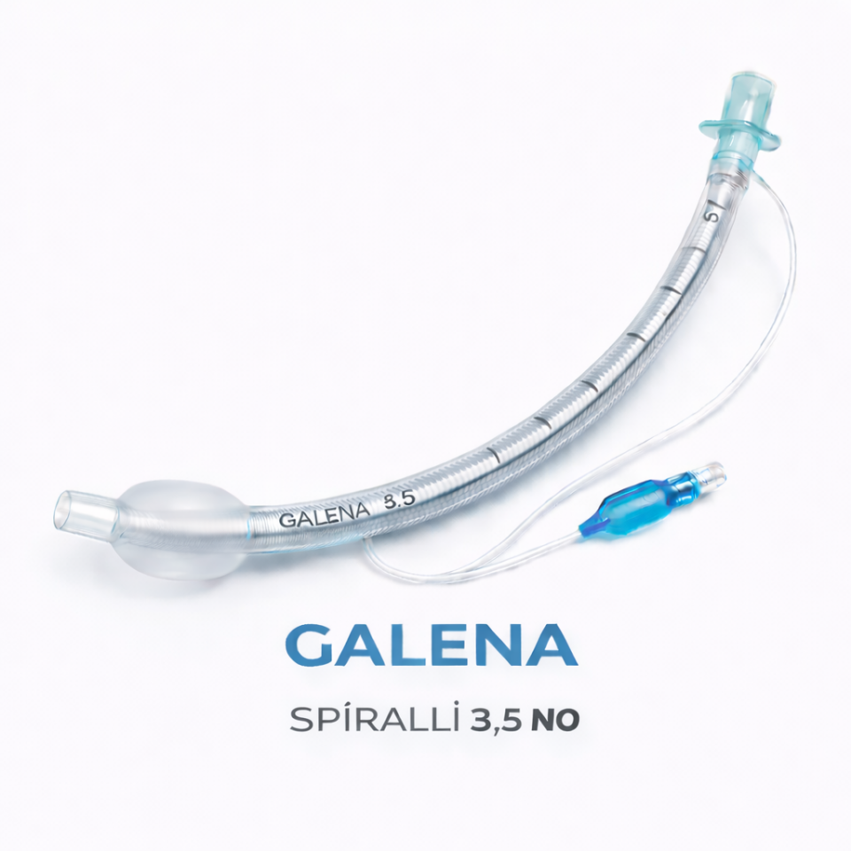GALENA SPİRALLİ KAFLI ENDOTREKEAL TÜP NO:3,5