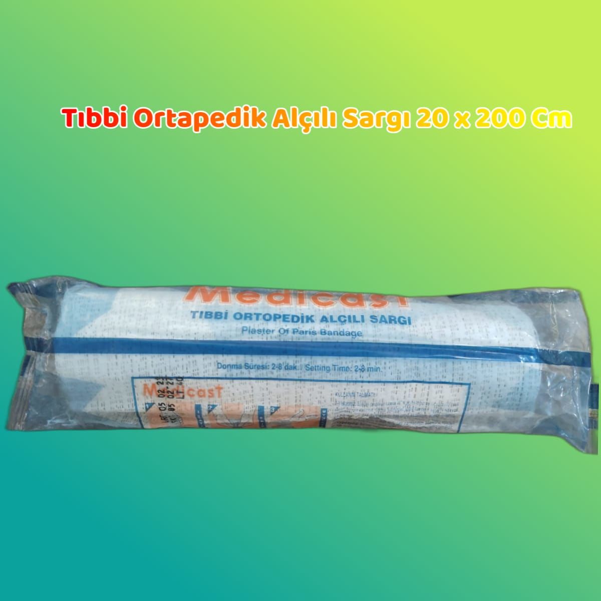 Tıbbi Ortapedik Alçılı Sargı(20X 200 Cm)Medicast 10-PAKET