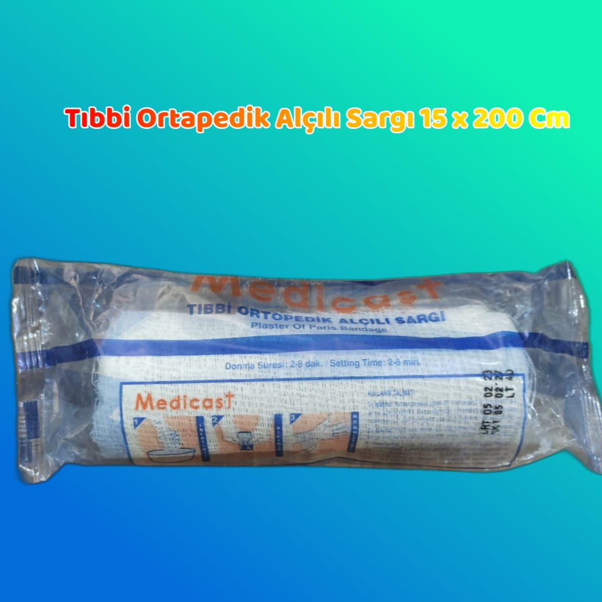 Medicast Tıbbi Ortapedik Alçılı Sargı(15 X 200 Cm)