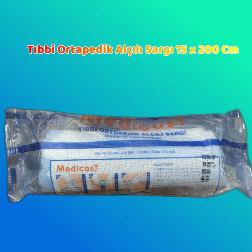 Medicast Tıbbi Ortapedik Alçılı Sargı(15 X 200 Cm)