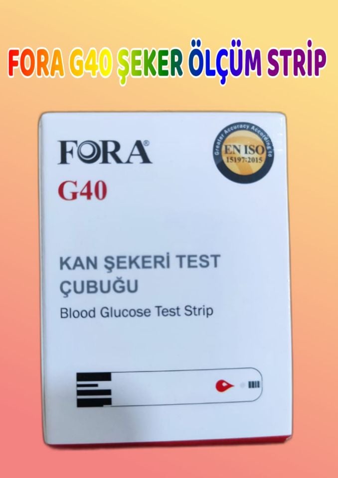 FORA G40 Şeker Ölçüm Strip (50’li Paket)