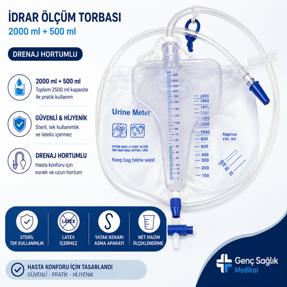 Idrar Torbası Saatlik Easyflow- Ürometre Set