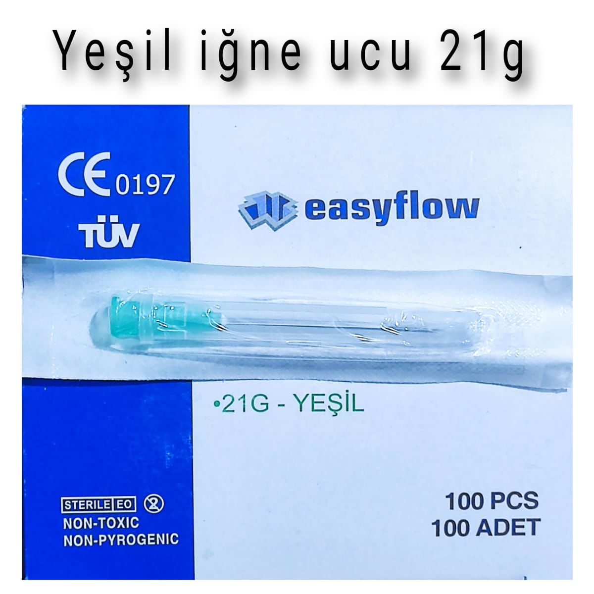 Easyflow Yeşil İğne Ucu  21gx38mm