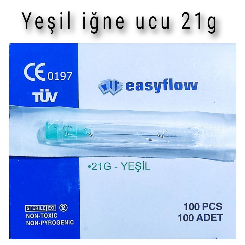 Easyflow Yeşil İğne Ucu  21gx38mm
