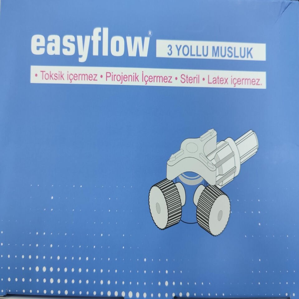 Üçyollu Musluk Mavi (3-WAY STOP COOK ) EASYFLOW