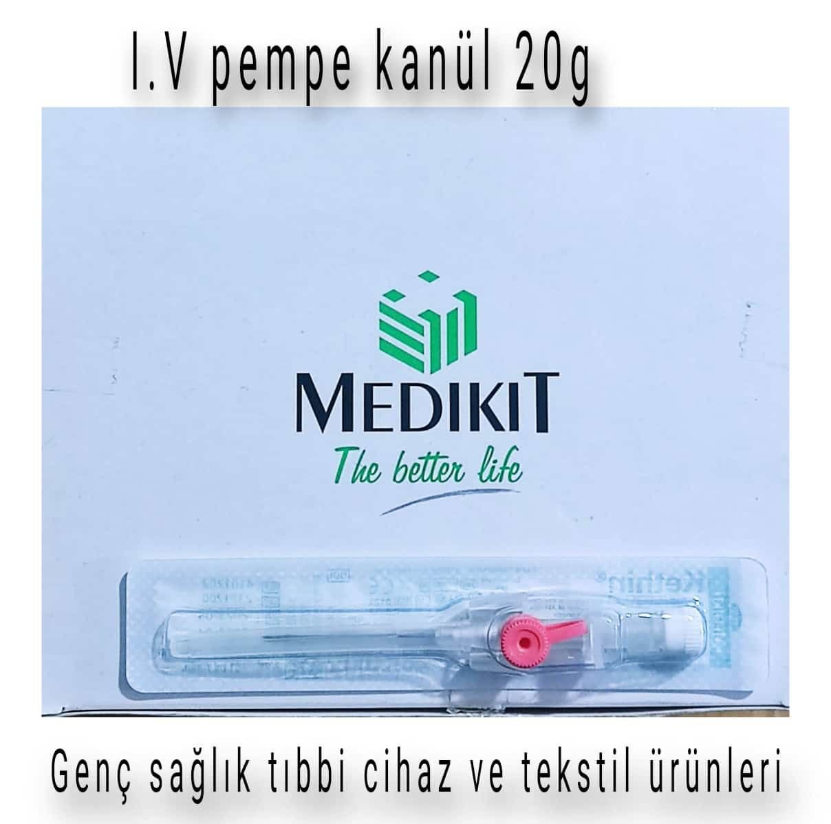 PEMPE I.V Kanül.İntraket.Anjıkot  20g (Branül) MEDİKİT