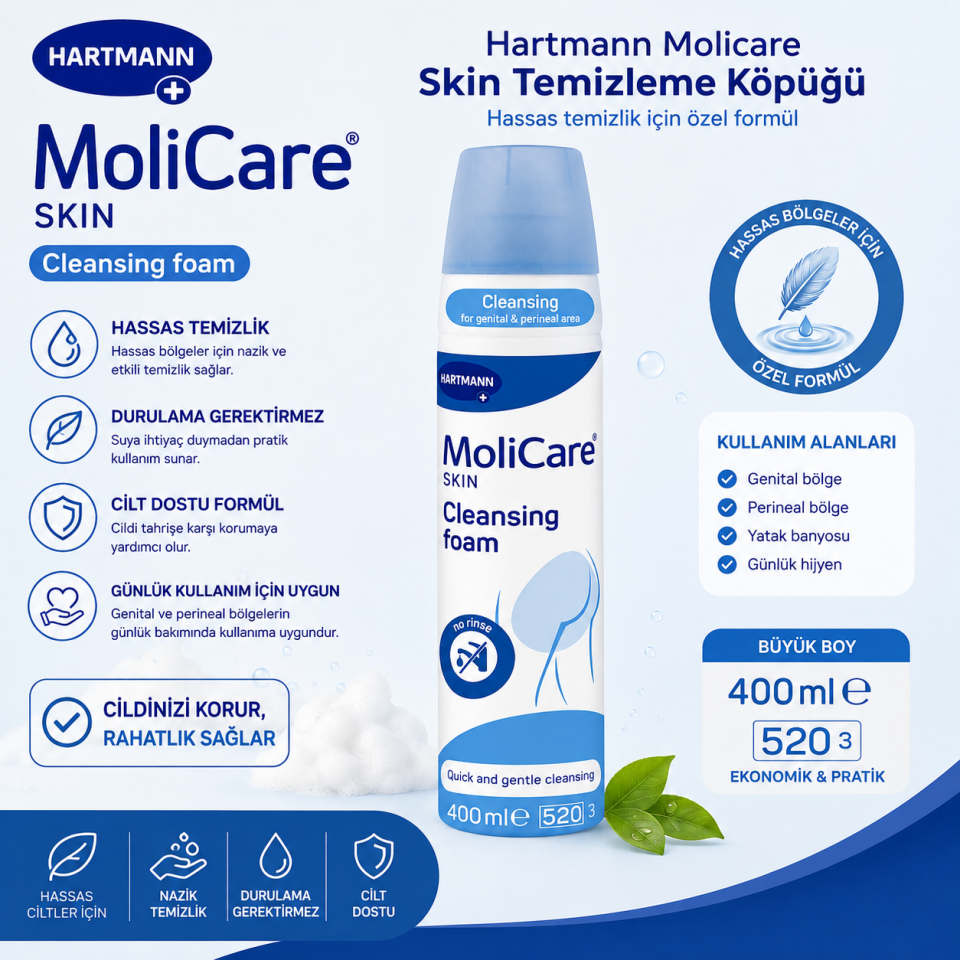 Hartmann MoliCare Skin Temizleme Köpüğü 400 ml