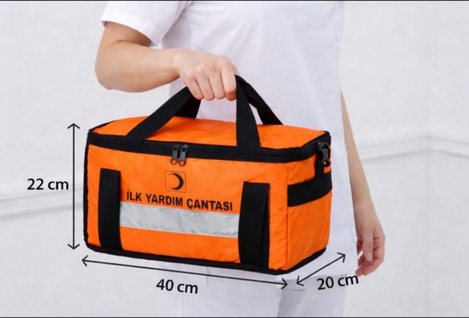 Mini İlk Yardım Acil Müdahale Çantası Omuz Askılı Ambulans ATT Travma ASM Çantası