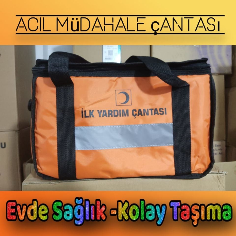 Mini Ilk Yardım Acil Müdahale Çantası Ambulans .Att Travma Asm Omuz Çantası